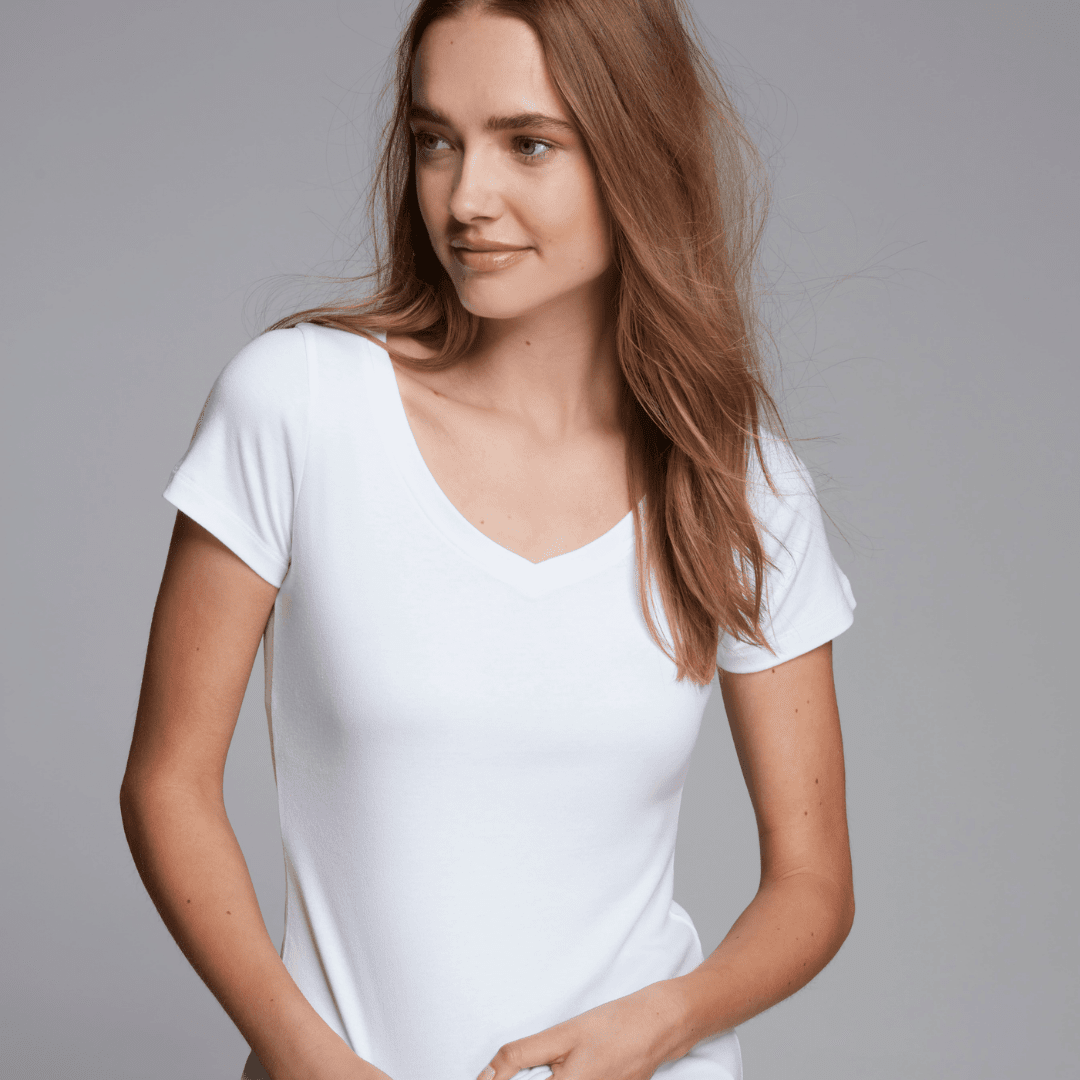 V Neck T-Shirt Women's: The Perfect Fit by Lavender Hill
