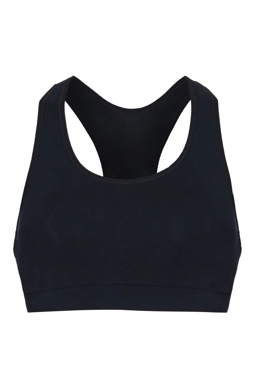 Soft Black Bralette - Comfortable Micro Modal Bralette - Flattering Black Bralette - Sustainable Lavender Hill Clothing