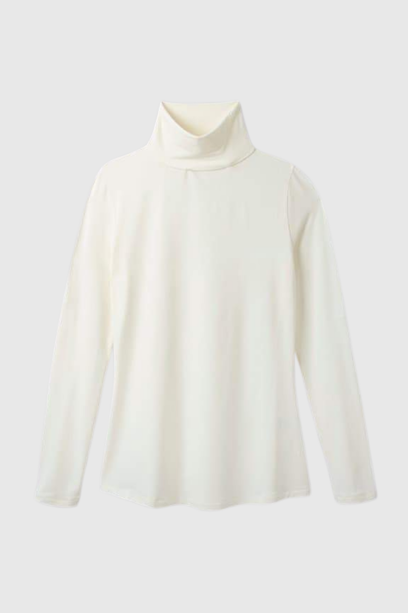 Roll Neck Micro Modal Top Women's Long Sleeve T-shirt Lavender Hill