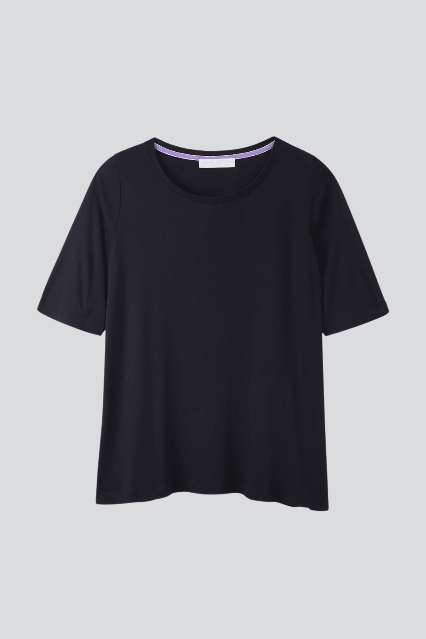 Mid Sleeve A-line Micro Modal T-shirt Women's Half Sleeve T-shirt Lavender Hill