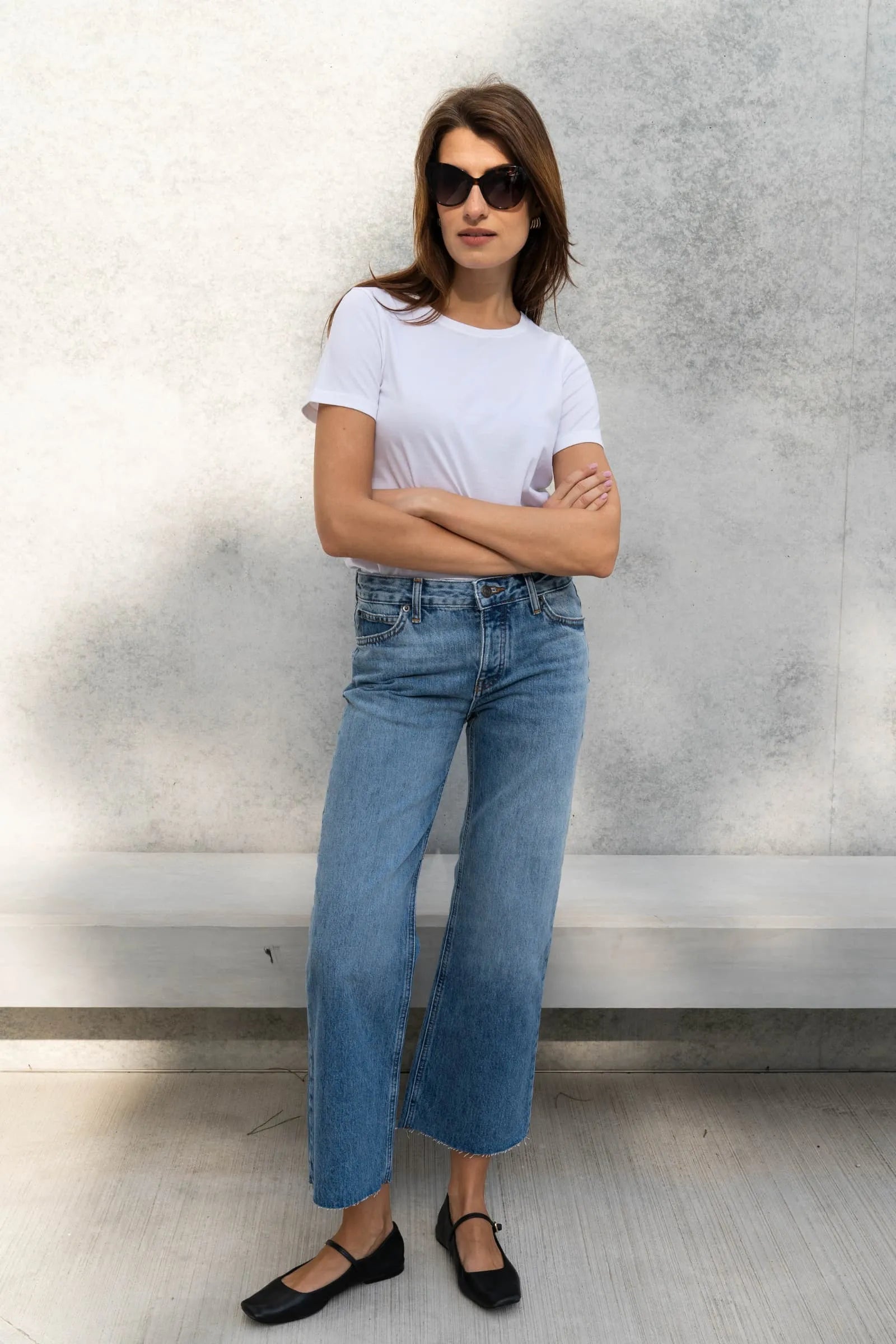 White Supima cotton t-shirt for women