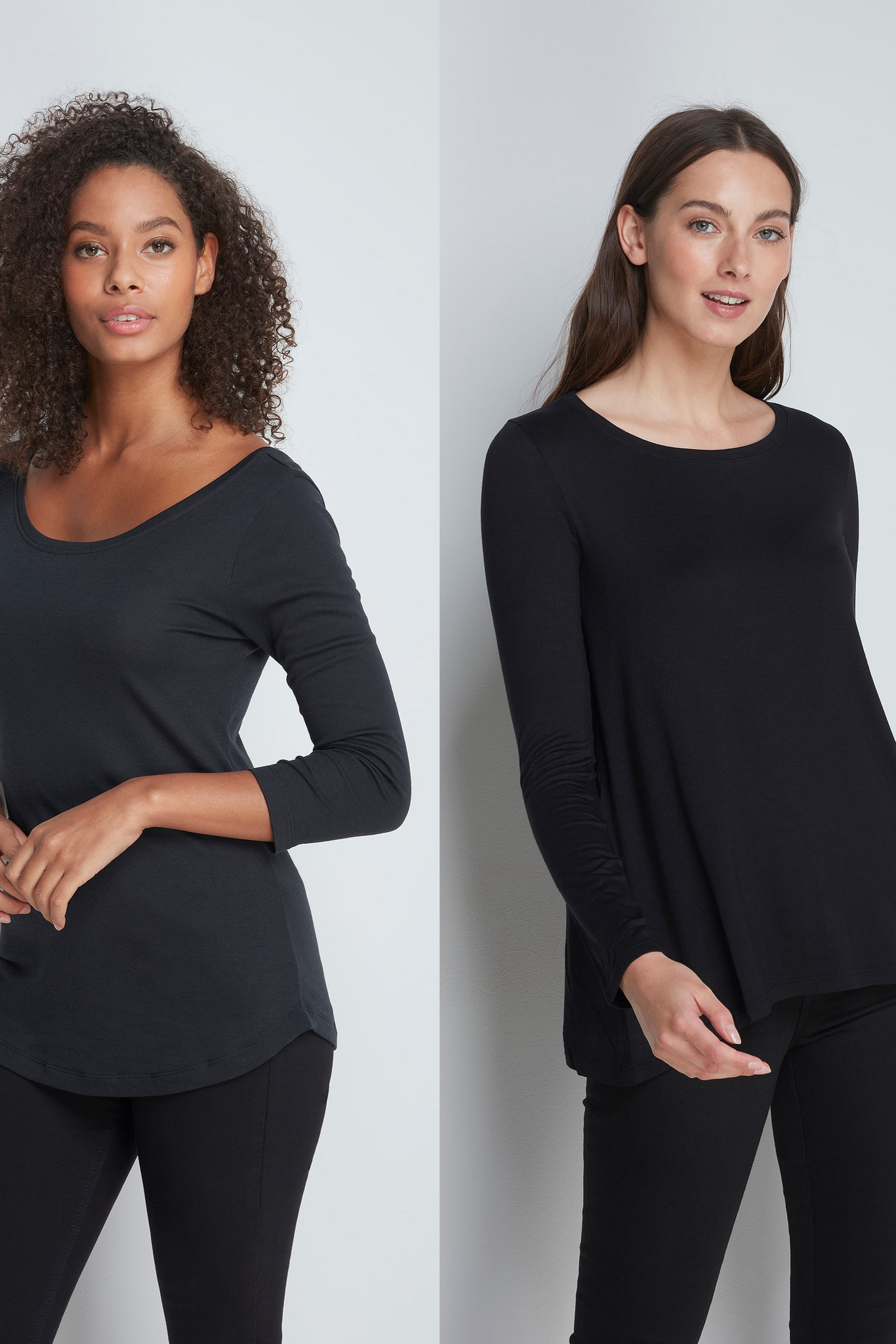 Womenswear Black T-shirt - Lavender Hill Clothing 