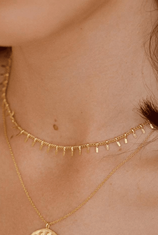 Resa Chain Necklace - Lavender Hill Clothing Necklace - Gold plated chain - Sustainable gold necklace - Gold accessories