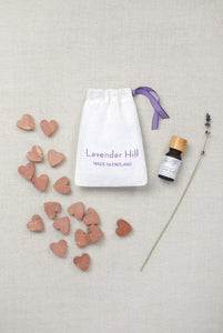 Cedar Wood Heart Gift Bag Lavender Scented Toiletries Lavender Hill