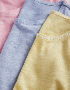 Pastel Linen T-shirt Short Sleeve T-shirt Lavender Hill Clothing
