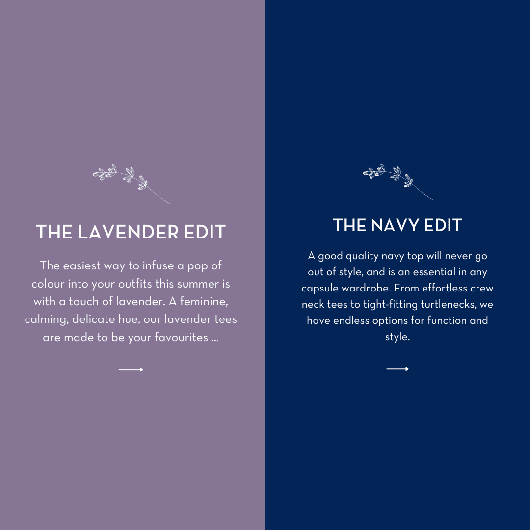 The Navy & Lavender Edit