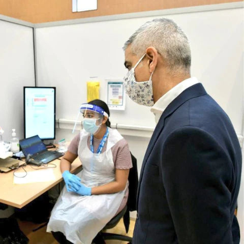 Spotted: Sadiq Khan in Our Bicycle Face Mask