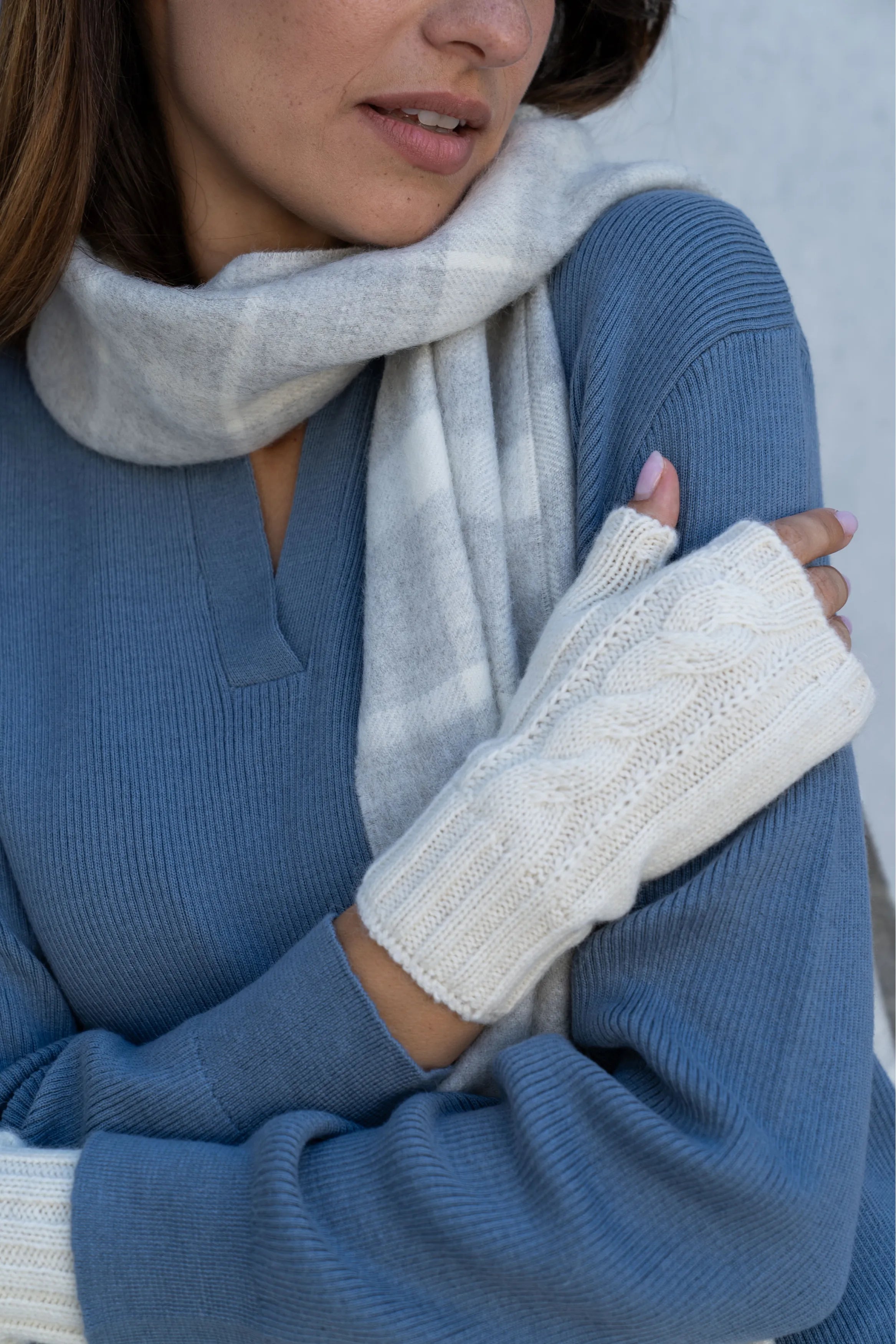Alpaca Knit Wristwarmers