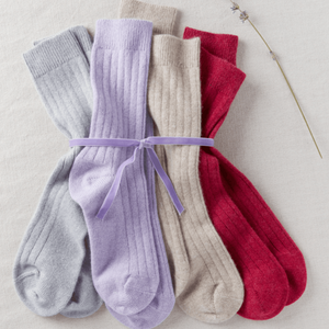 luxury womens cashmere socks