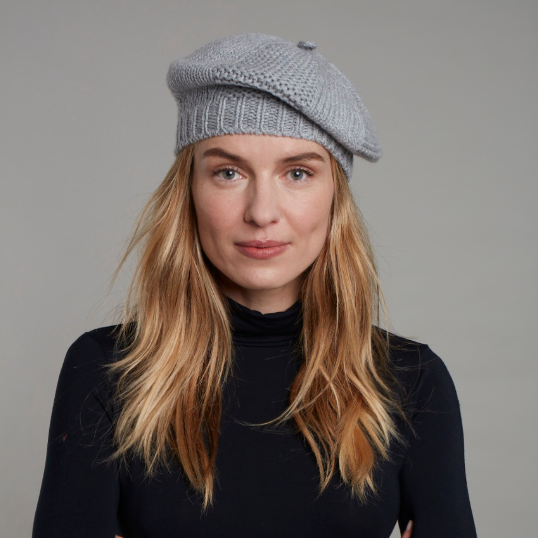 How to style a beret hat - discover our range of soft scottish cashmere beret hats