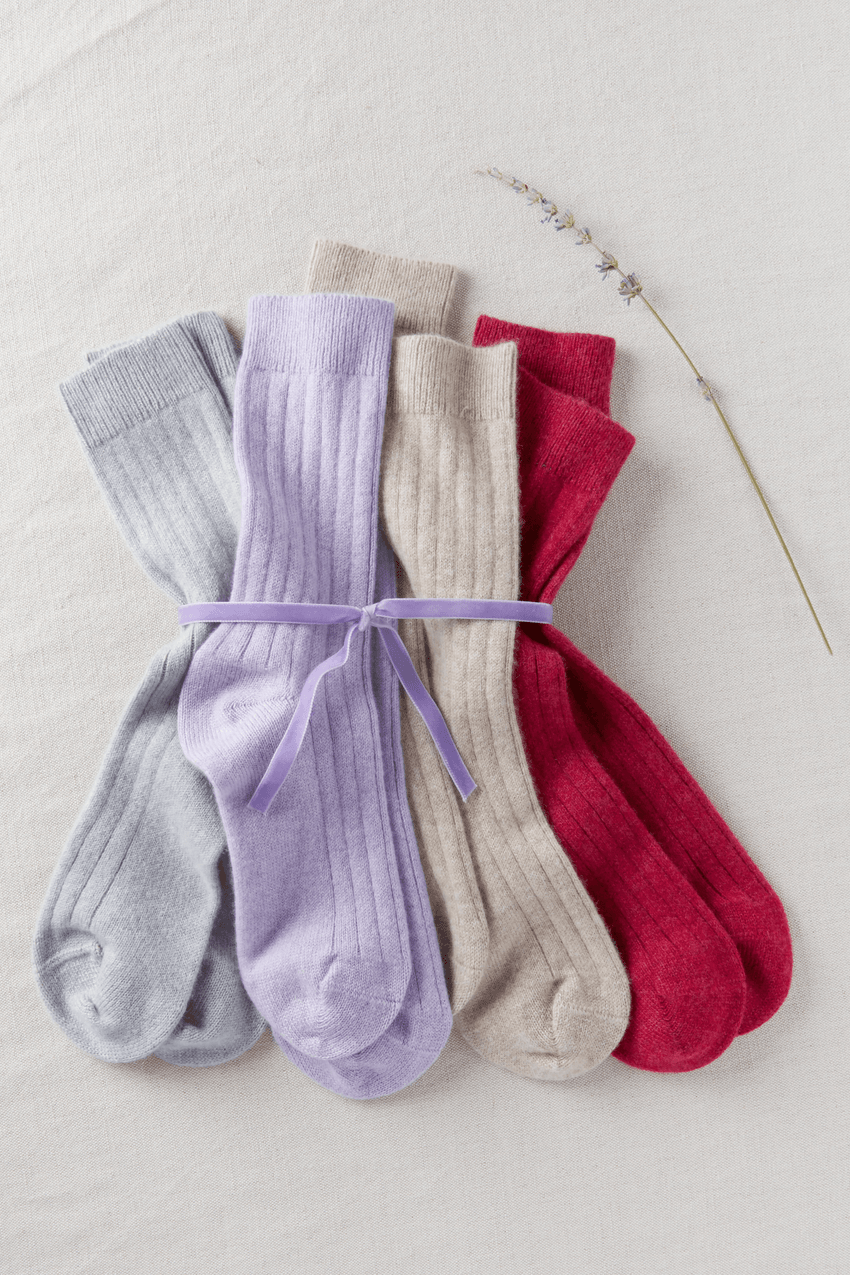 luxury womens cashmere socks