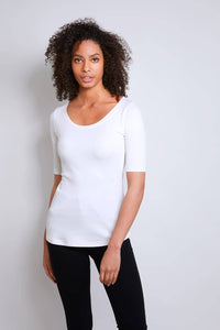 Pale Pink womens Linen T-shirt | Quality Women's Short Sleeve Linen T-shirt by Lavender Hill