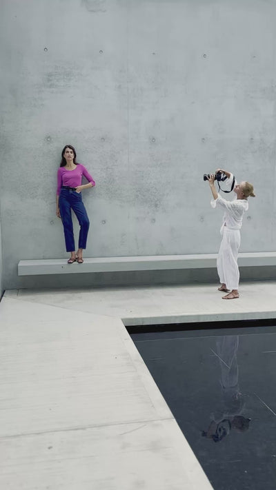 Best selling womens pink 3/4 sleeve t-shirt