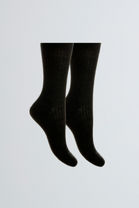 Merino Wool Socks - Womens Black Merino Wool Socks  - Soft Wool Socks - Comfortable Merino Wool Socks - Sustainable Lavender Hill Clothing