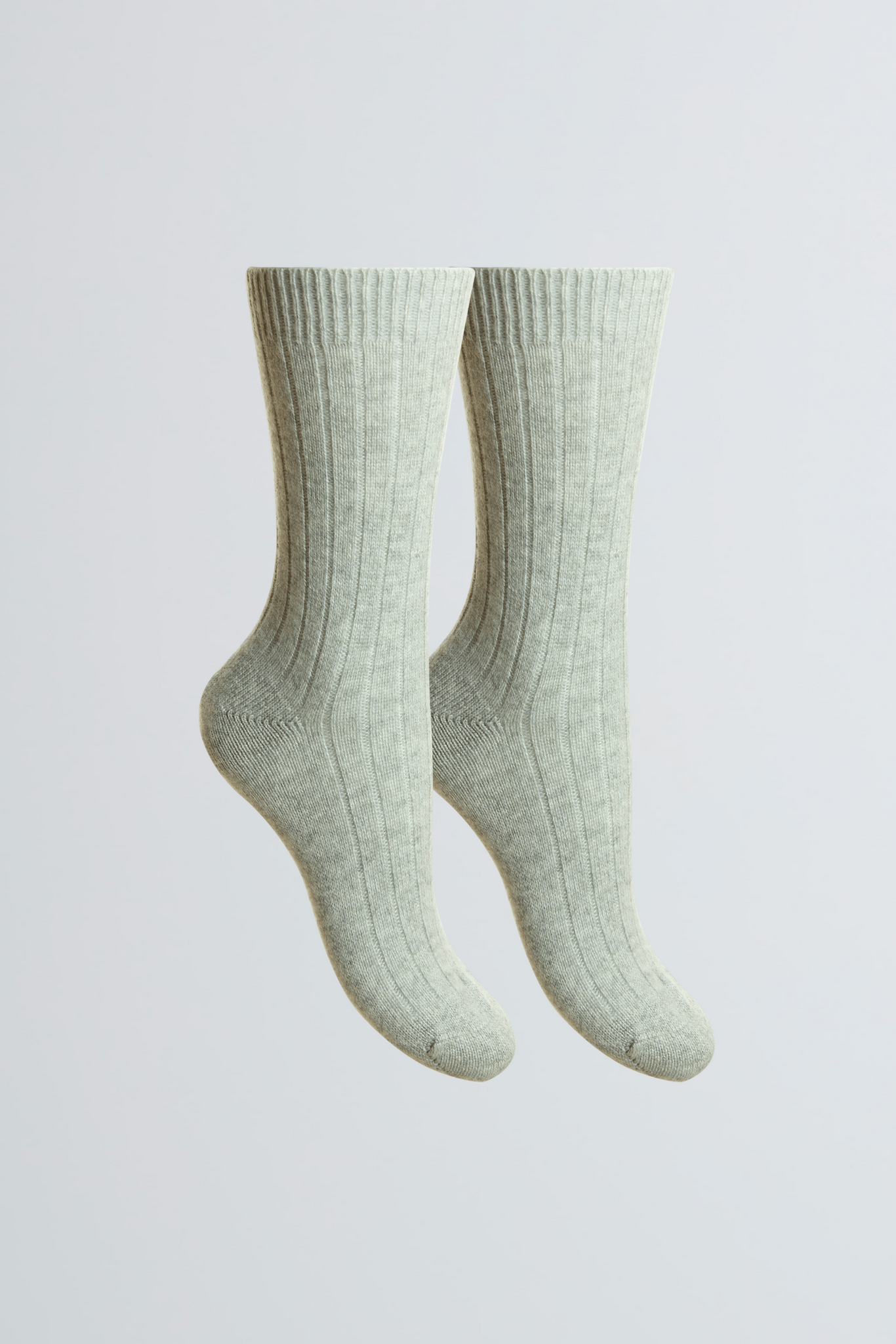 Soft Scottish Cashmere Women's Socks - Comfortable Grey Socks by Lavender Hill Clothing - Cozy Bed Socks