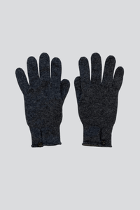 Scottish Cashmere Button Gloves - Dark Granite Cashmere Gloves - Women's Luxury Accessories - Soft Accessories Lavender Hill Clothing