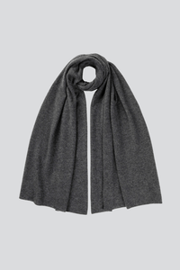 Luxury Charcoal Gauzy Scottish Cashmere Scarf by Lavender Hill Clothing