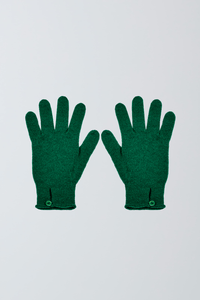 Scottish Cashmere Button Gloves - Women's Green Cashmere Gloves - Soft Gloves - Luxury Accessories Lavender Hill Clothing