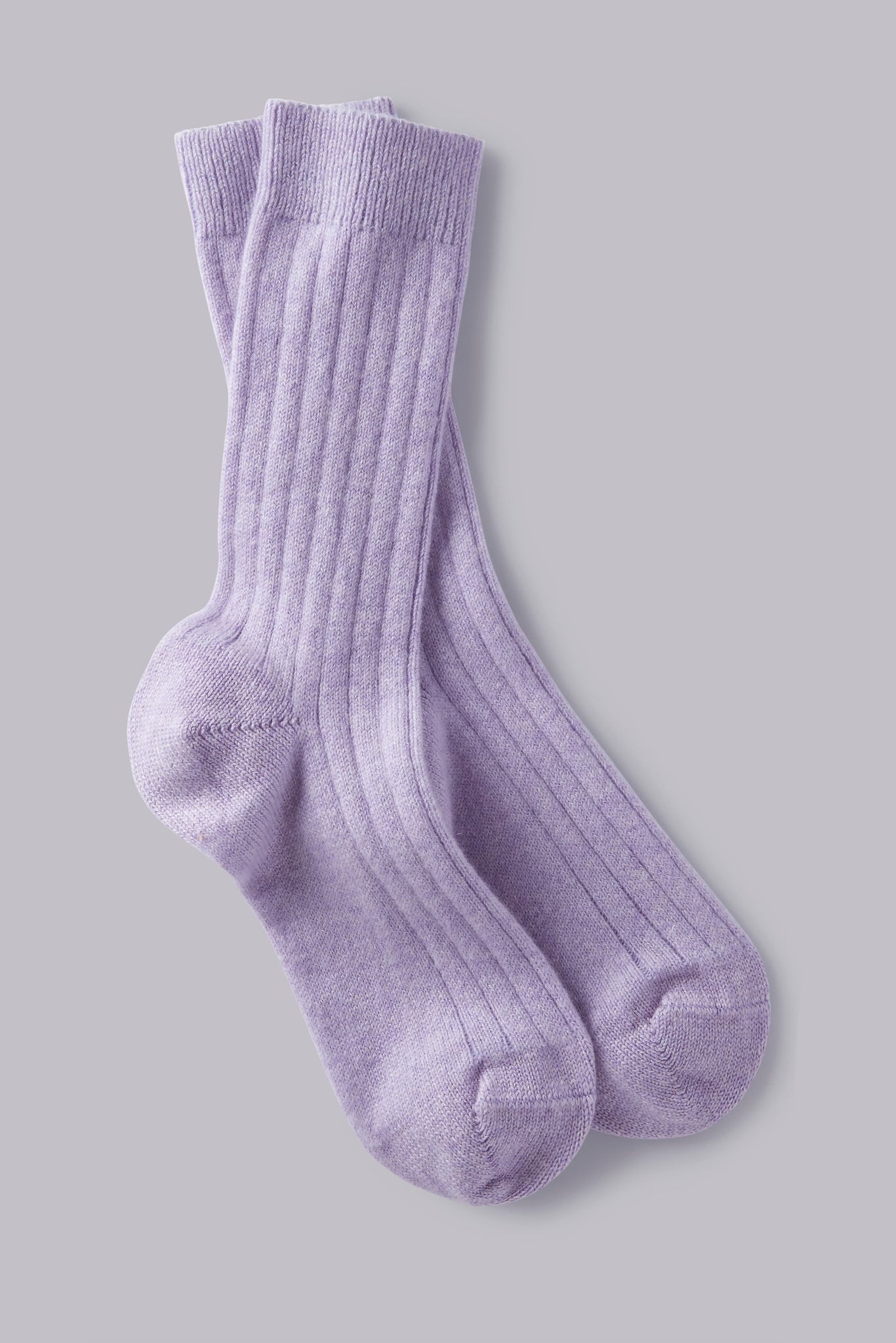 Soft Scottish Cashmere Women's Socks - Comfortable Lavender Socks by Lavender Hill Clothing - Cozy Bed Socks