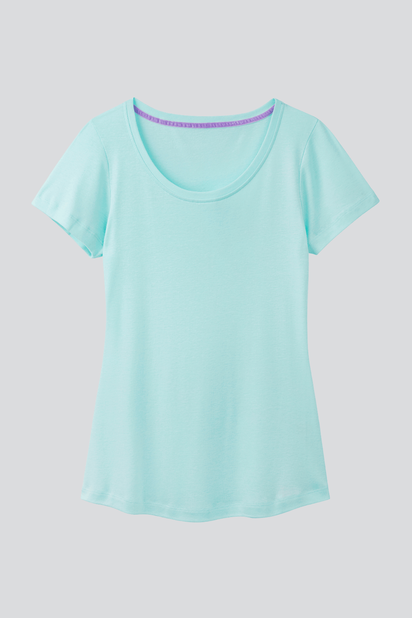 Scoop Neck Cotton Modal Blend T shirt