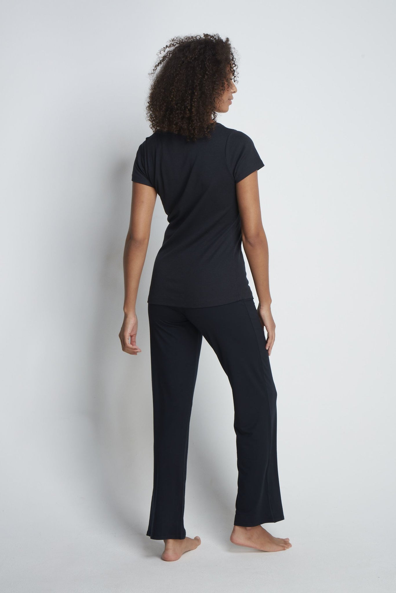 Women's High Quality Black Lounge Trousers - Cozy Lounge Trousers - Soft and Comfortable Lounge Trousers - Warm Black Lounge Trousers
