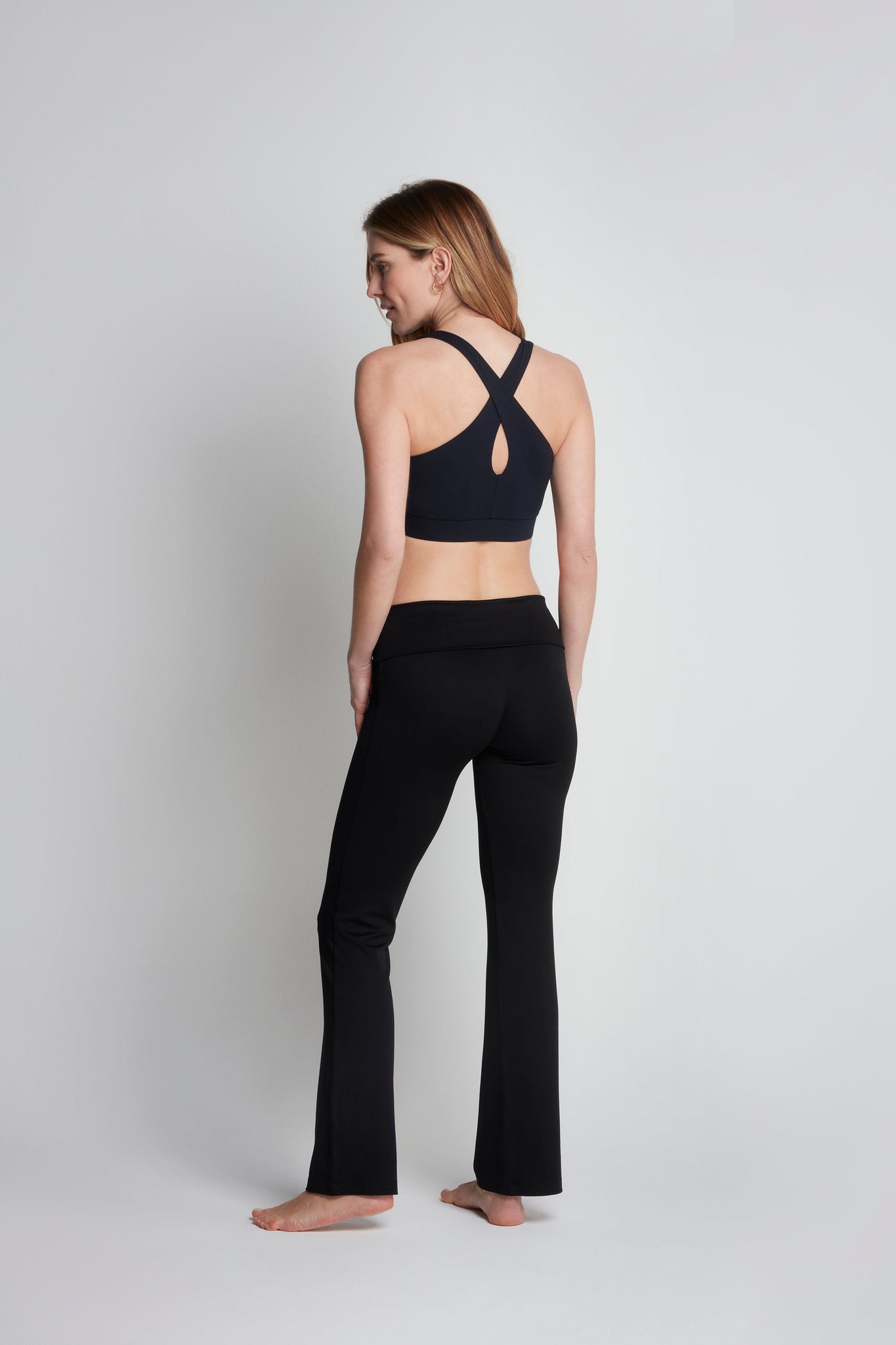 Flared Micro Modal Pilates Trousers Trousers / Leggings Lavender Hill Clothing