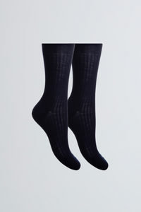 Merino Wool Socks - Womens Navy Merino Wool Socks - Soft Wool Socks - Comfortable Merino Wool Socks - Sustainable Lavender Hill Clothing