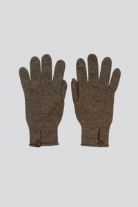 Scottish Cashmere Button Gloves in Otter - Women's Cashmere Gloves - Luxury Gloves - Soft Accessories Lavender Hill Clothing