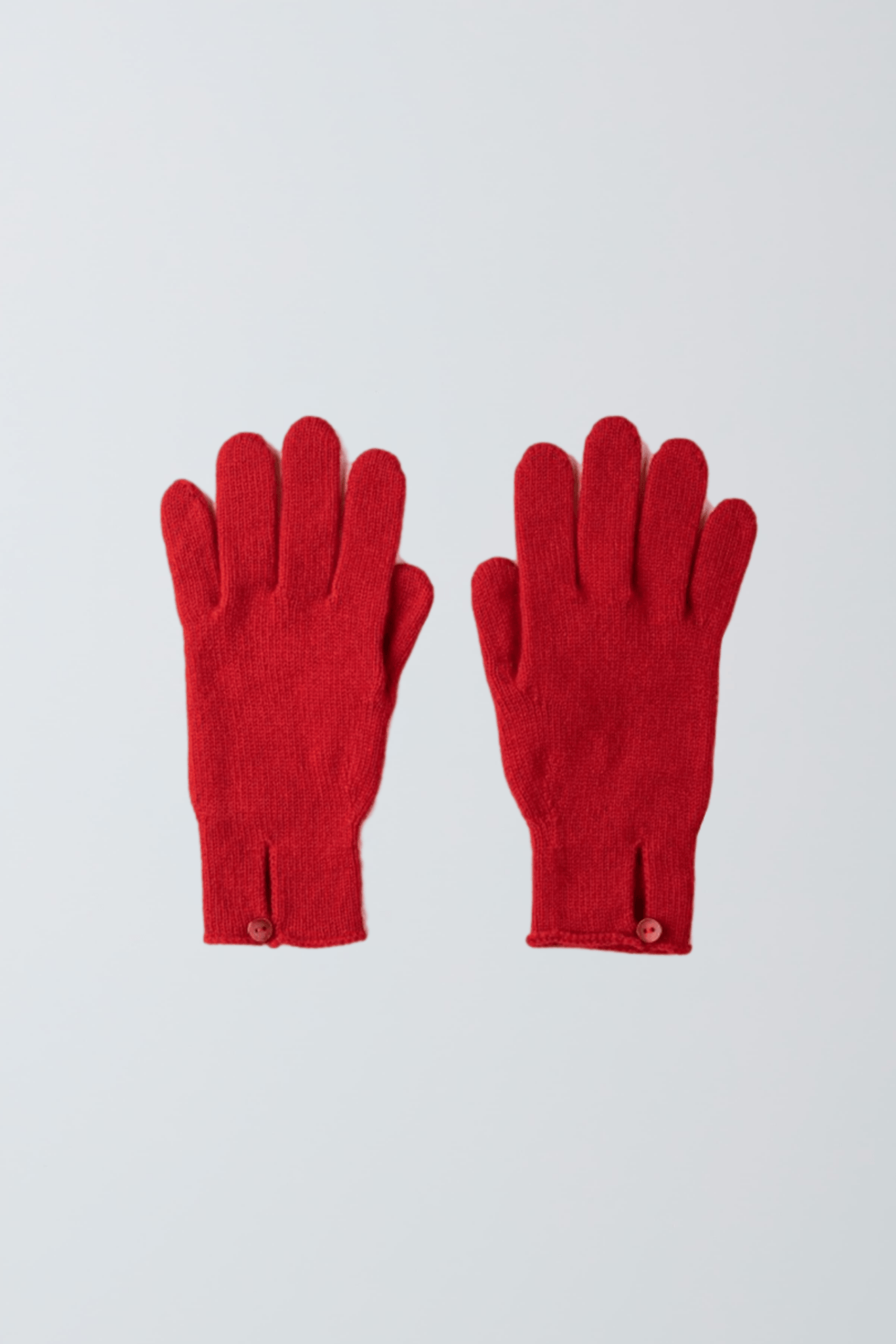 Scottish Cashmere Button Gloves - Women's Red Cashmere Gloves - Soft Accessories - Cashmere Accessories Lavender Hill Clothing