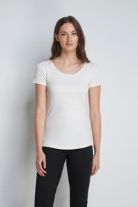 Short Sleeve Scoop Neck Cotton Modal Blend T-shirt Bundle Short Sleeve T-shirt Lavender Hill Clothing