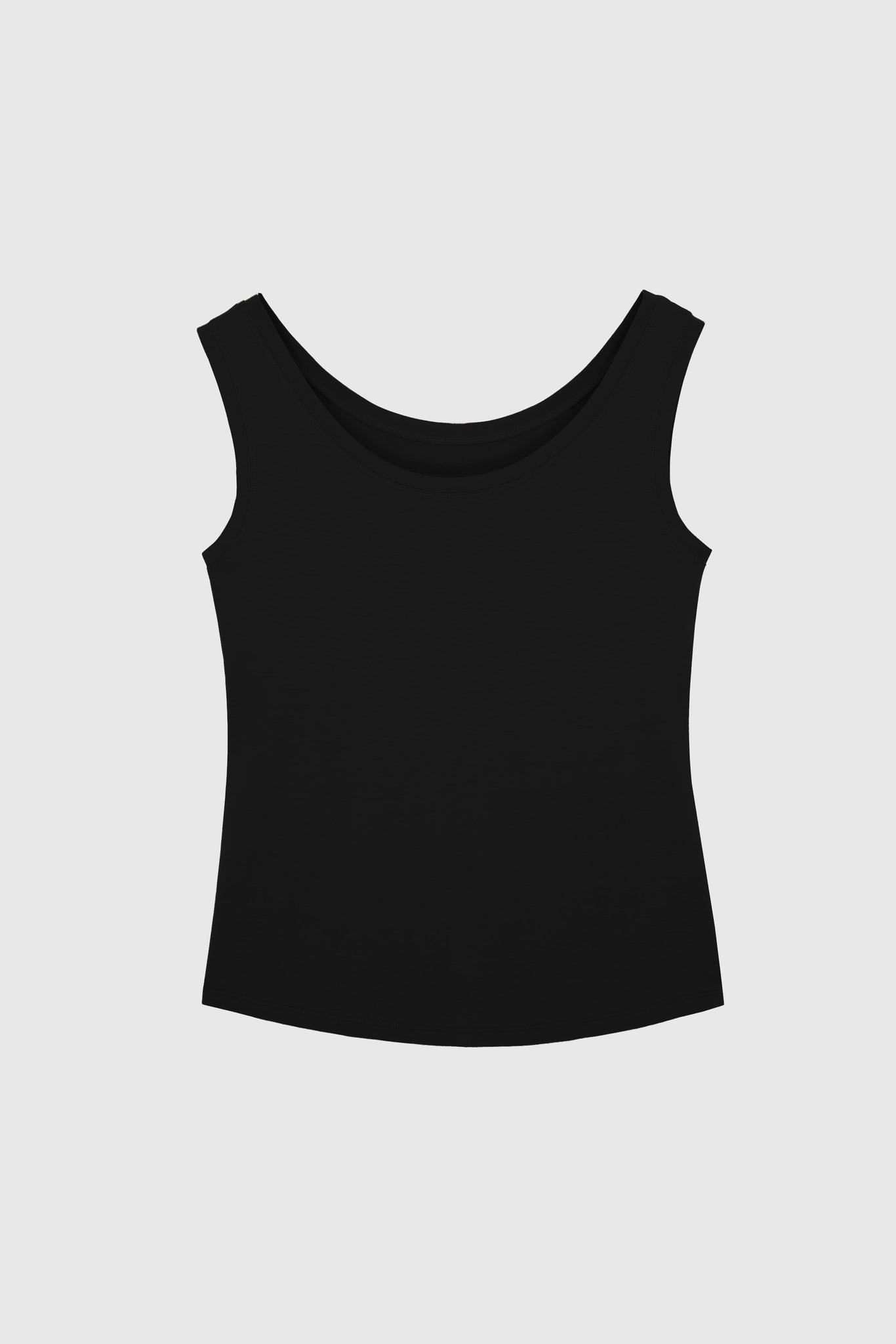 Black Sleeveless Micro Modal Vest - Women's Sleeveless Vest - Quality Sleeveless Vest - Core Basics Lavender Hill Clothing
