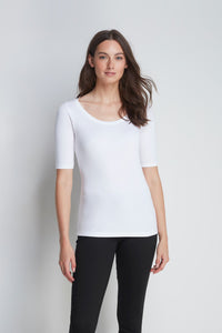 Half Sleeve Scoop Neck Cotton Modal Blend T-shirt Bundle Half Sleeve T-shirt Lavender Hill Clothing